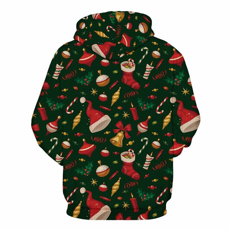 3D Print Hoodie - Christmas Gift Pattern Pullover Hoodie  CSS049