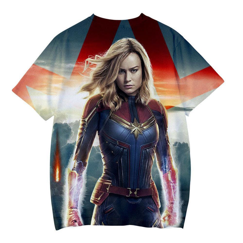 Captain Marvel T-Shirt - Carol Danvers Graphic T-Shirt CSOS920