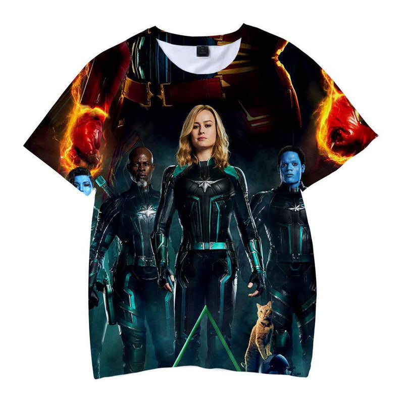 Captain Marvel T-Shirt - Carol Danvers Graphic T-Shirt CSOS921
