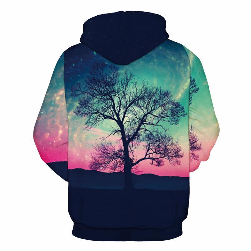 3D Print Hoodie - Haloon Pattern Pullover Hoodie CSS022