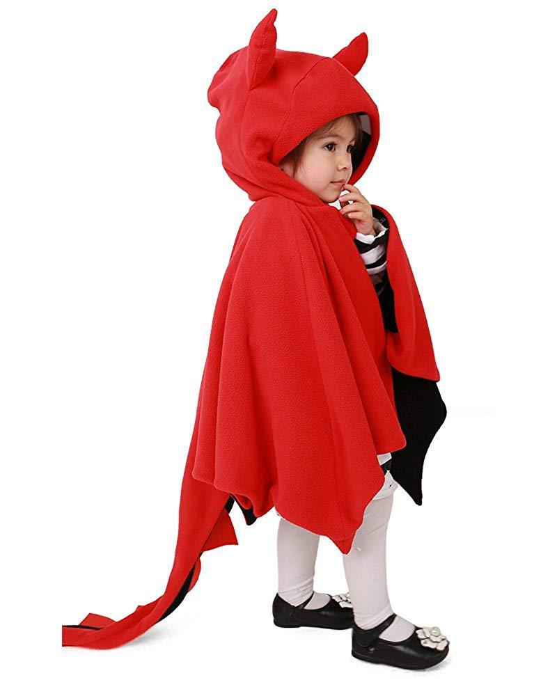 Kids Little Devil Cosplay Cloak Hoodie
