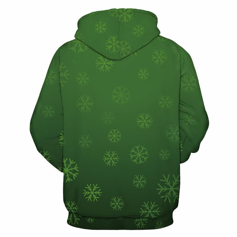 3D Print Hoodie - Funny Cat Christmas Pattern Pullover Hoodie  CSS044