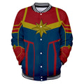 Captain Marvel Jacket - Carol Danvers Baseball Jacket CSOS909