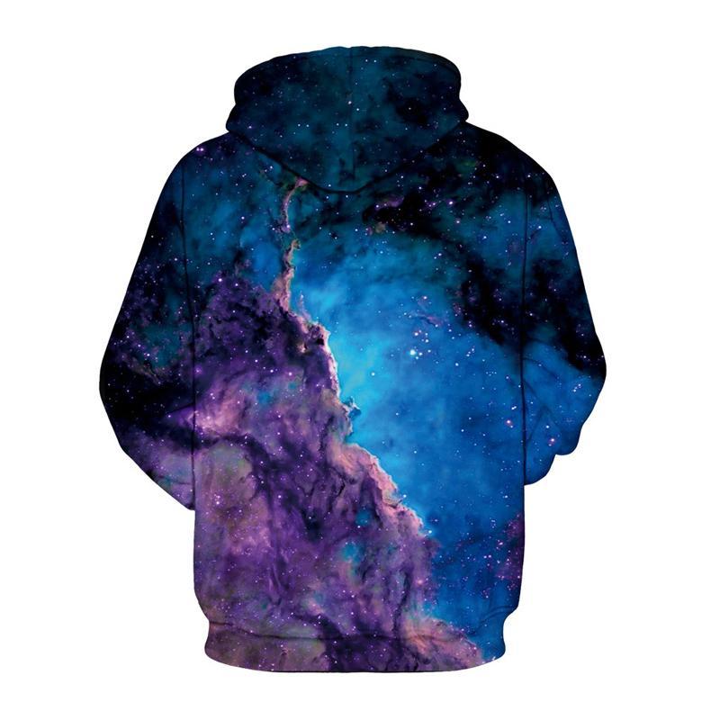 3D Print Hoodie - Starry Galaxy Space Pattern Pullover Hoodie  CSS063