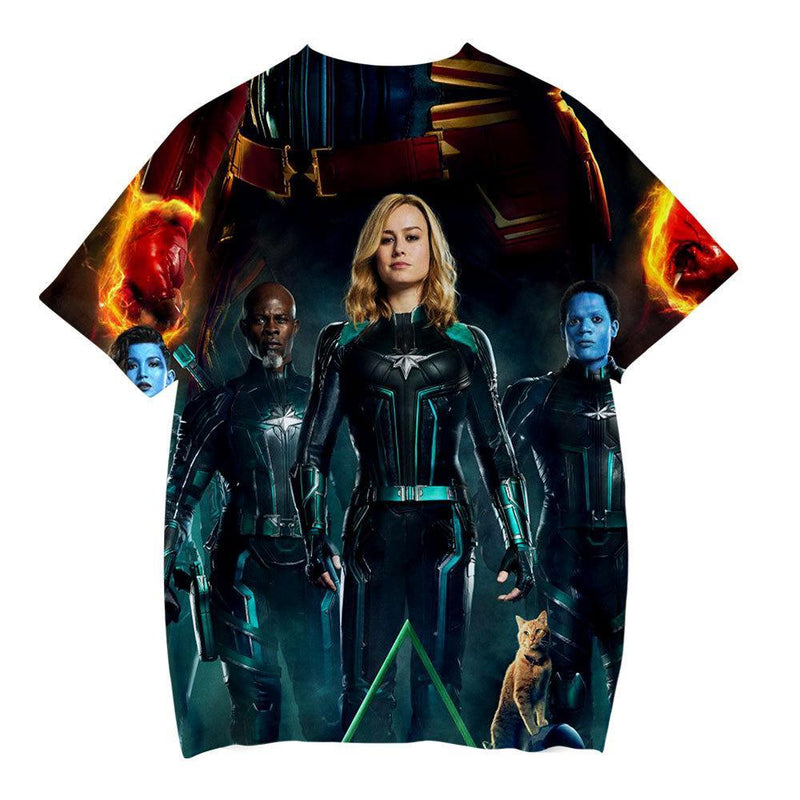 Captain Marvel T-Shirt - Carol Danvers Graphic T-Shirt CSOS921