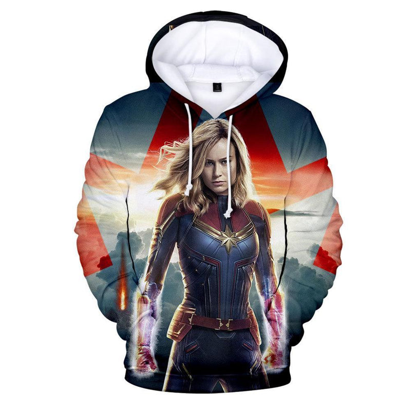 Captain Marvel Hoodie - Carol Danvers Pullover Hoodie CSOS900