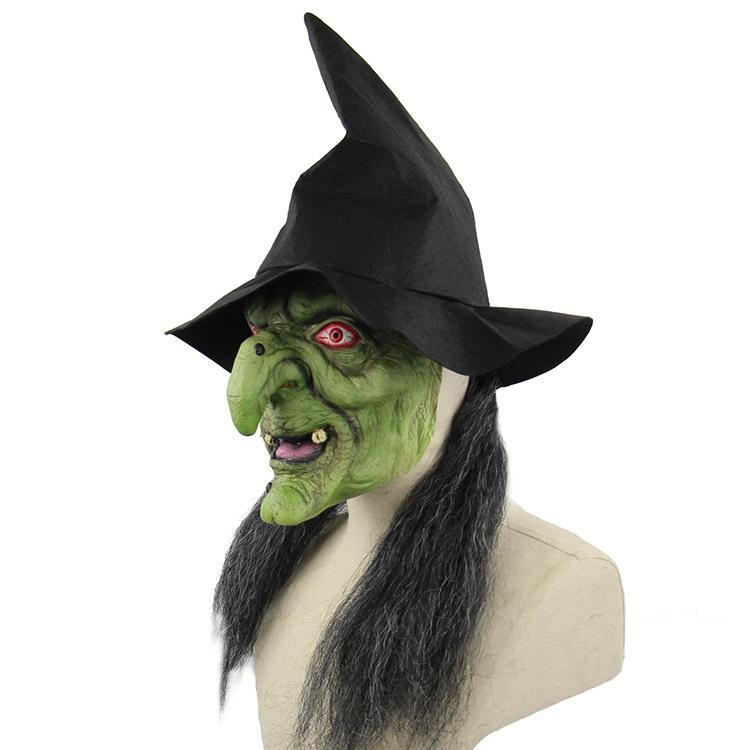 Witch Halloween Party Mask Sorcerer Latex Masks