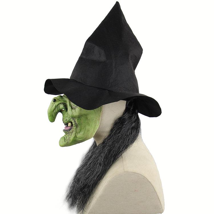 Witch Halloween Party Mask Sorcerer Latex Masks