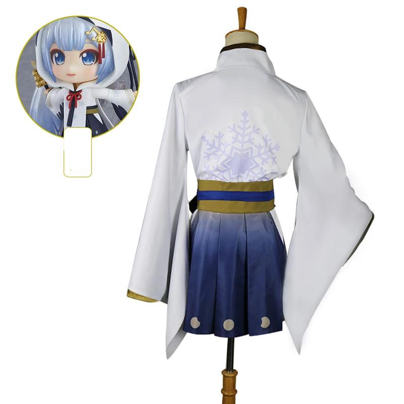 Vocaloid Yuki Miku Costume Anime Girls Costume