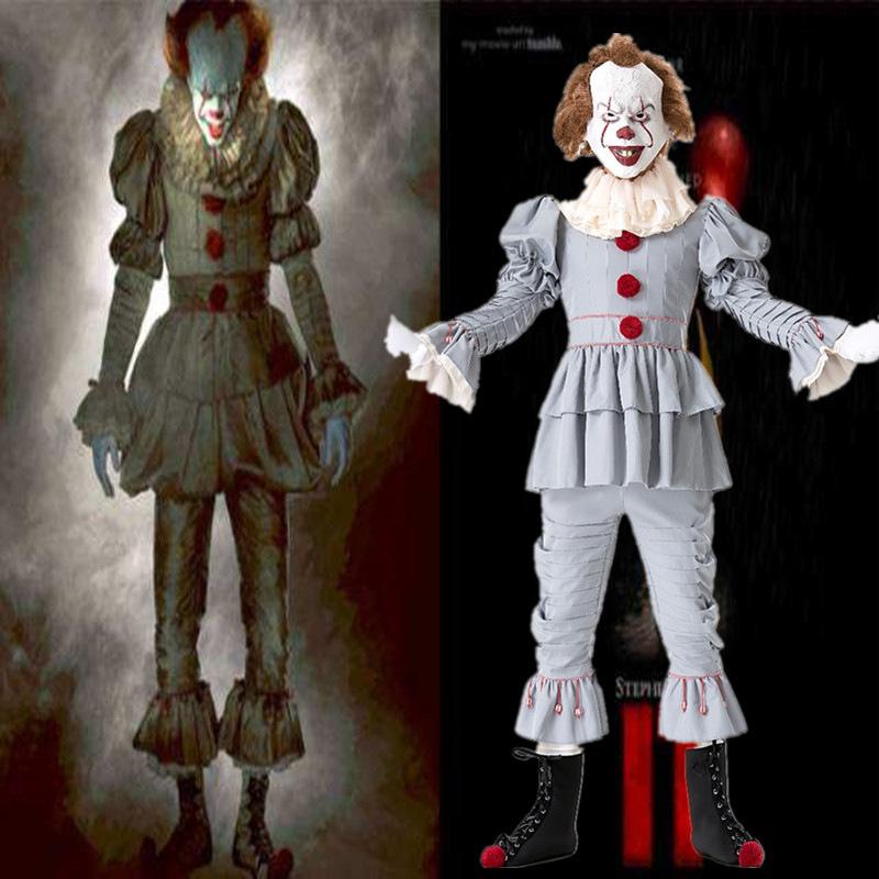 Stephen Kings It Joker Cosplay Costume Pennywise Costume Halloween Costumes Outfit Suit