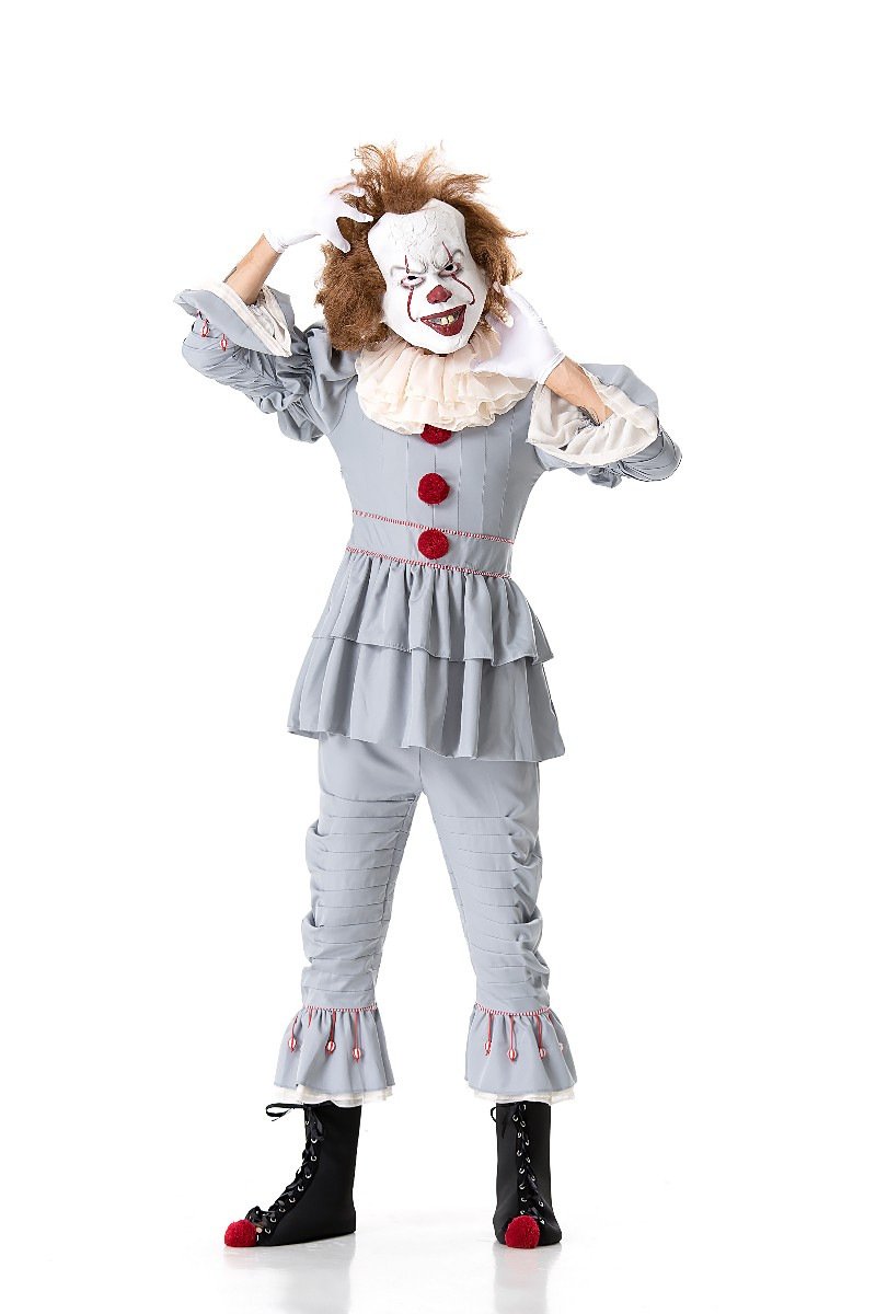 Stephen Kings It Joker Cosplay Costume Pennywise Costume Halloween Costumes Outfit Suit