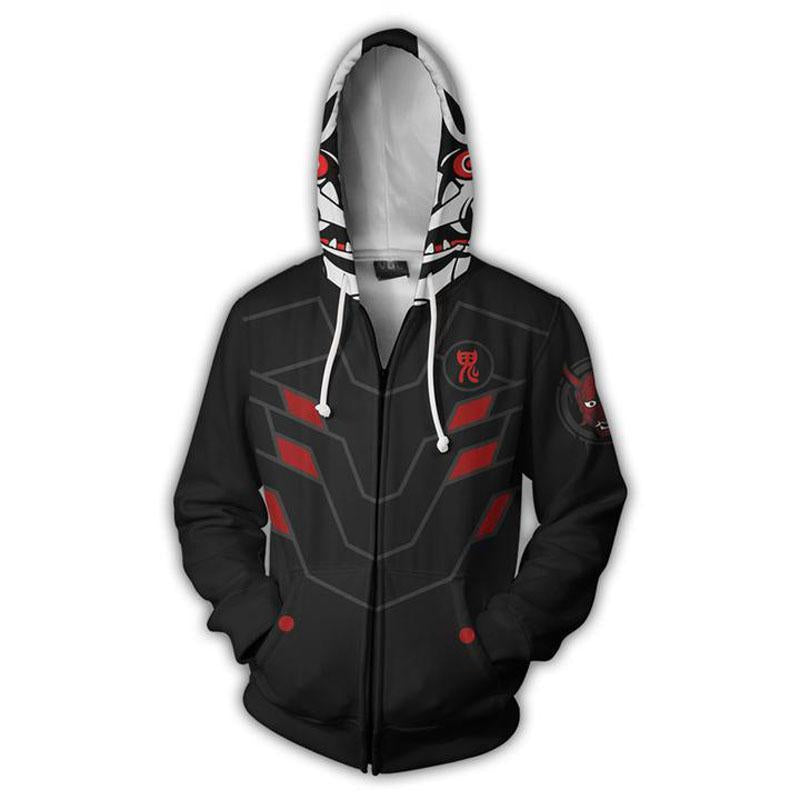 Overwatch Hoodie - Evil Ghost Zip Up Hoodie CSOS510