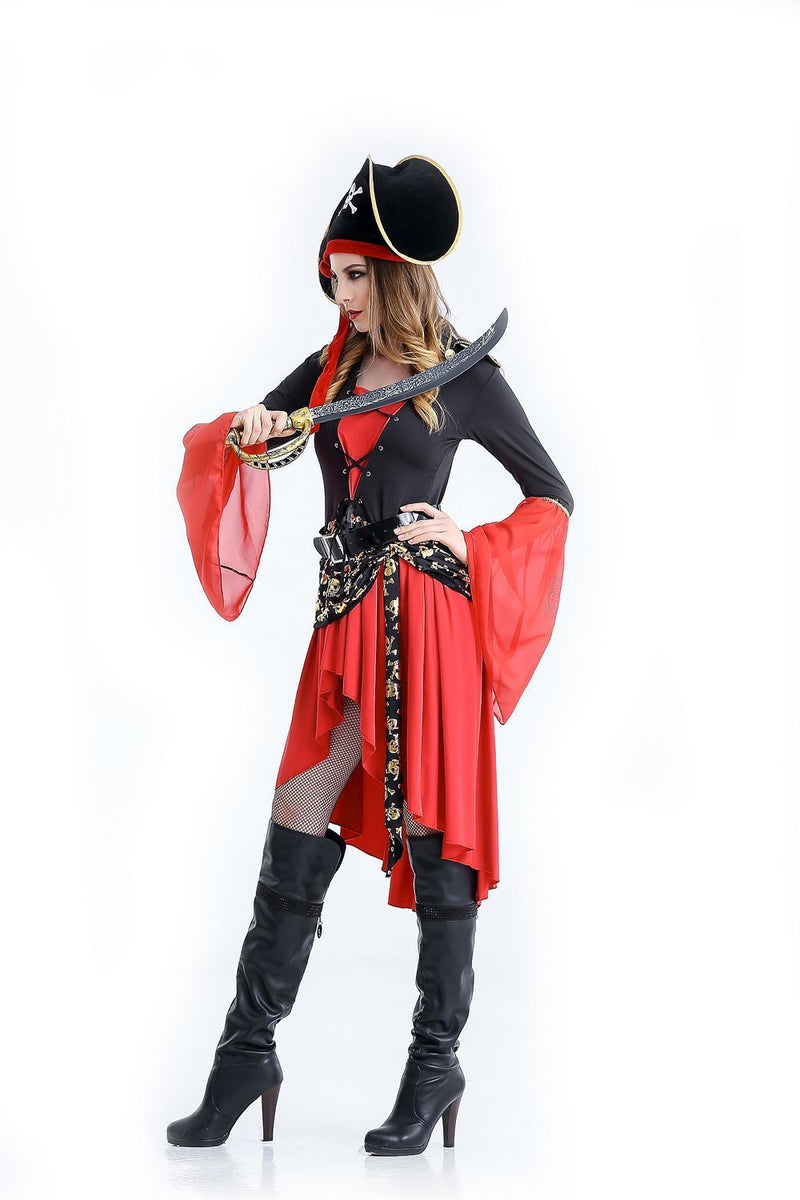 Caribbean Pirate Costume Halloween Queen Costume