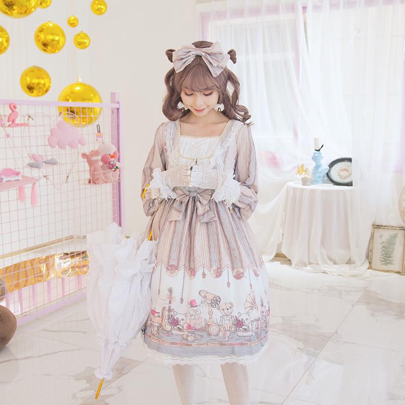 Lolita Dress Costume Retro Punk Girls Cosplay Dresses