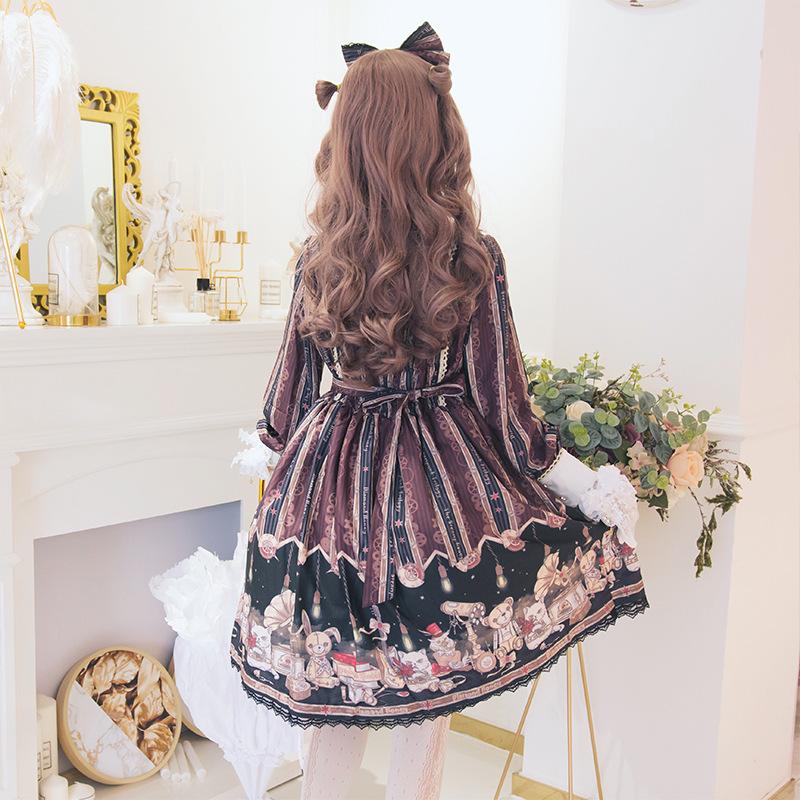 Lolita Dress Costume Retro Punk Girls Cosplay Dresses