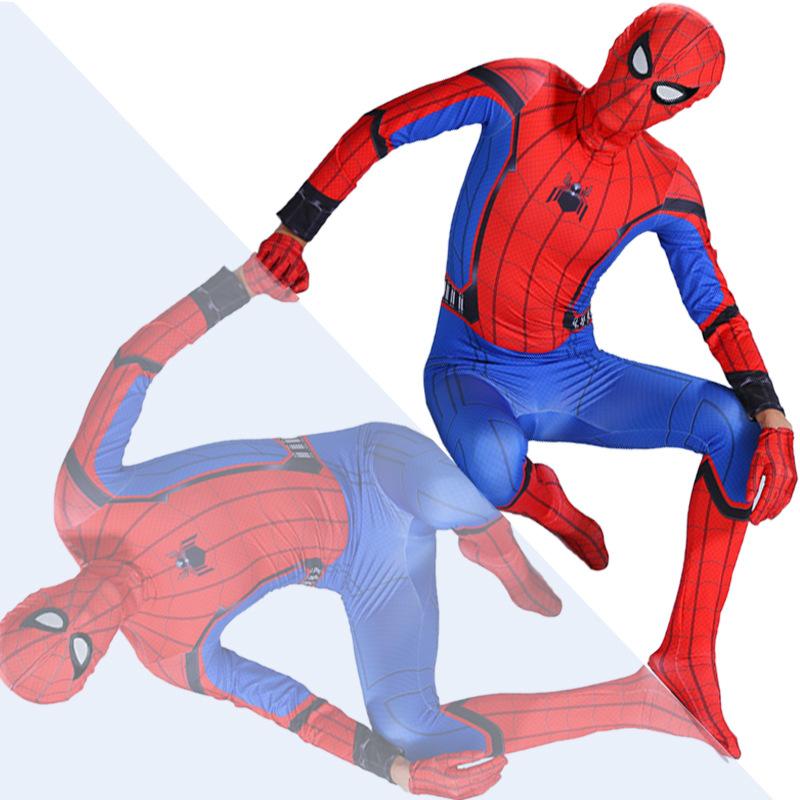 Spiderman Jumpsuit Children Adult Halloween Costumes
