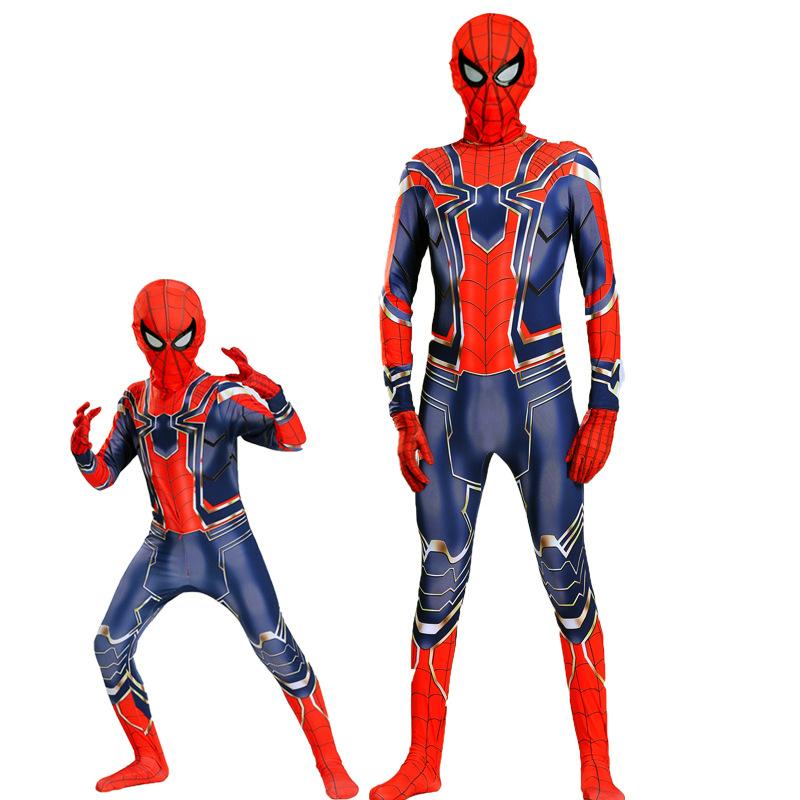 The Avengers Spiderman Costume Jumpsuit Halloween Cosplay for Kids and Adults