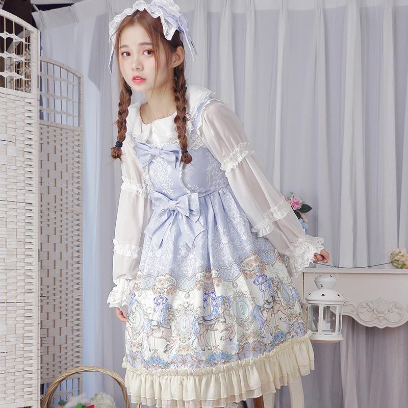 Lolita Dress Costume Carousel Jsk Sweet Clothes For Girls And Women