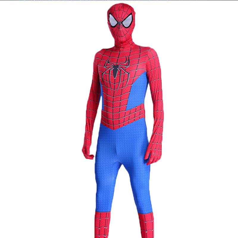 Amazing Spiderman Jumpsuit Cosplay Children Tights Halloween Costume