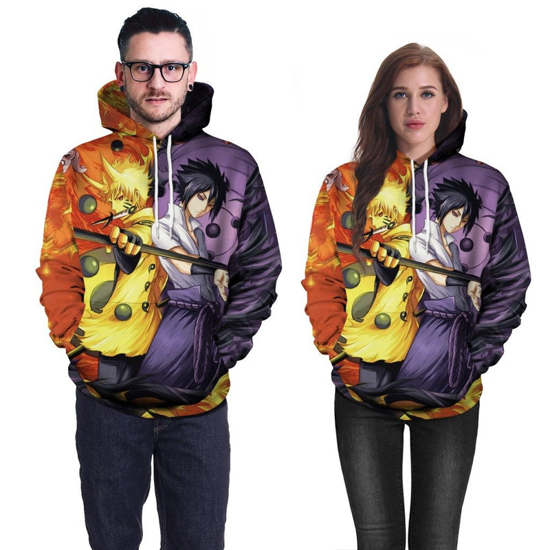 Naruto 3d Hoodie Anime Costume Sweatshirt For Men And Boys