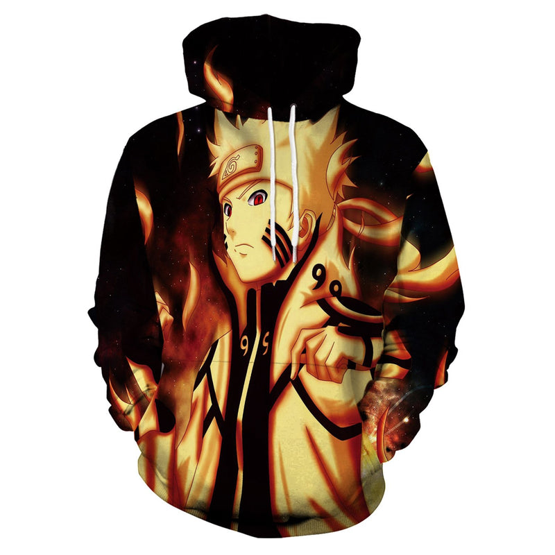 Naruto 3D hoodie anime Costume Naruto and Sasuke sweatshirt