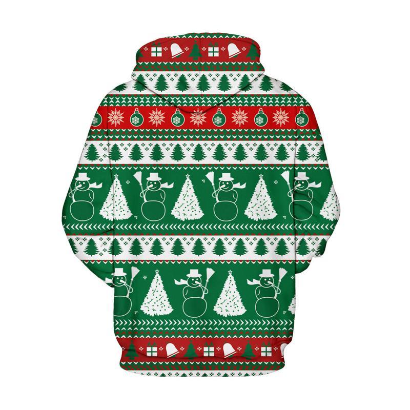 3D Print Hoodie - Santa Claus and Jesus Print Pullover Hoodie CSS009
