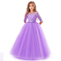 Dress Long Sleeves Big Children Petti Skirt