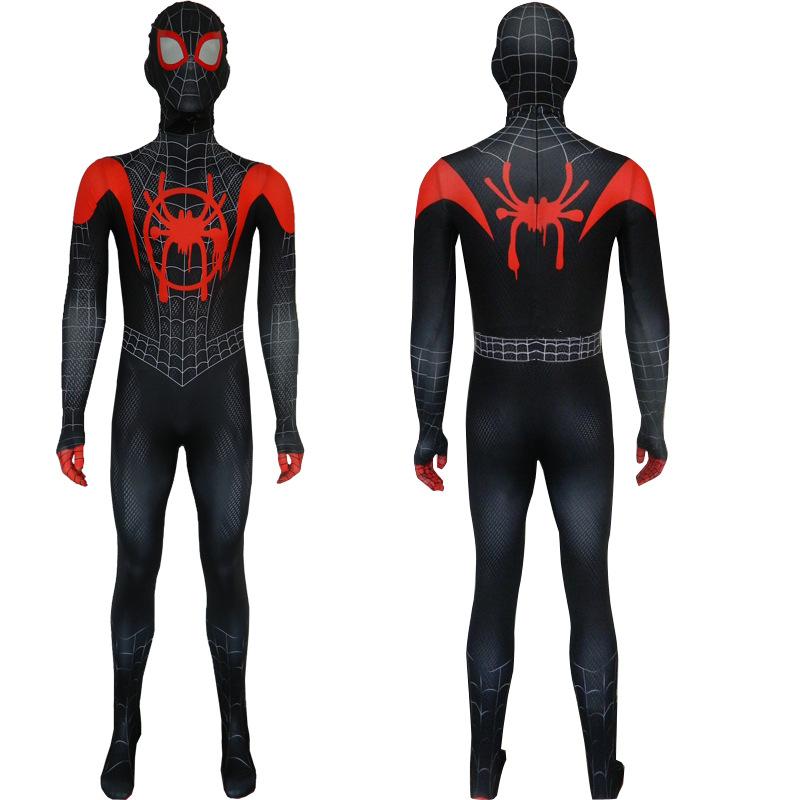 Spiderman Jumpsuit costume Black Spider Cosplay for boys Halloween