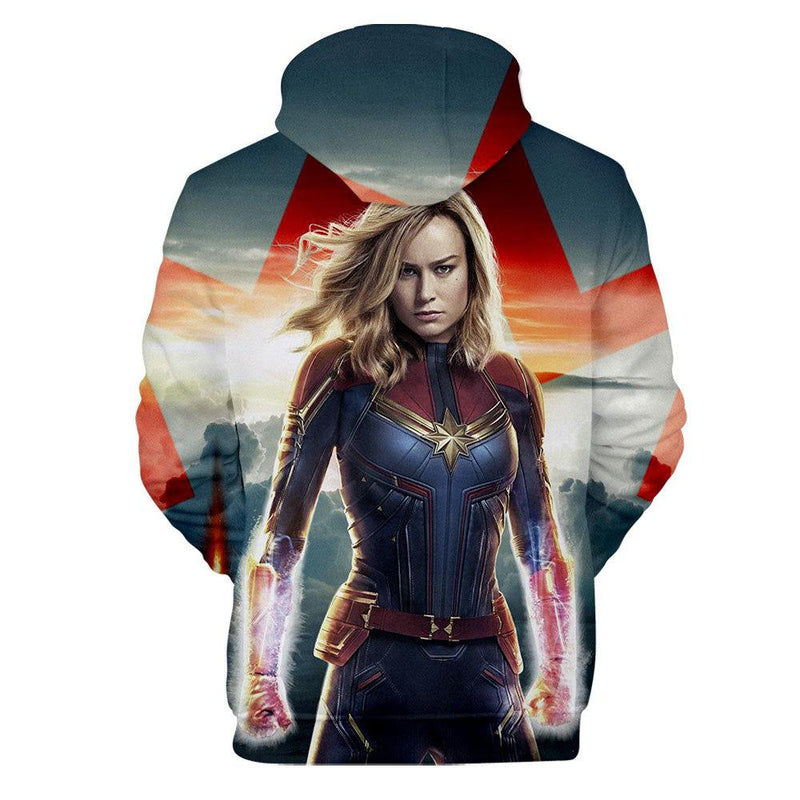 Captain Marvel Hoodie - Carol Danvers Pullover Hoodie CSOS900