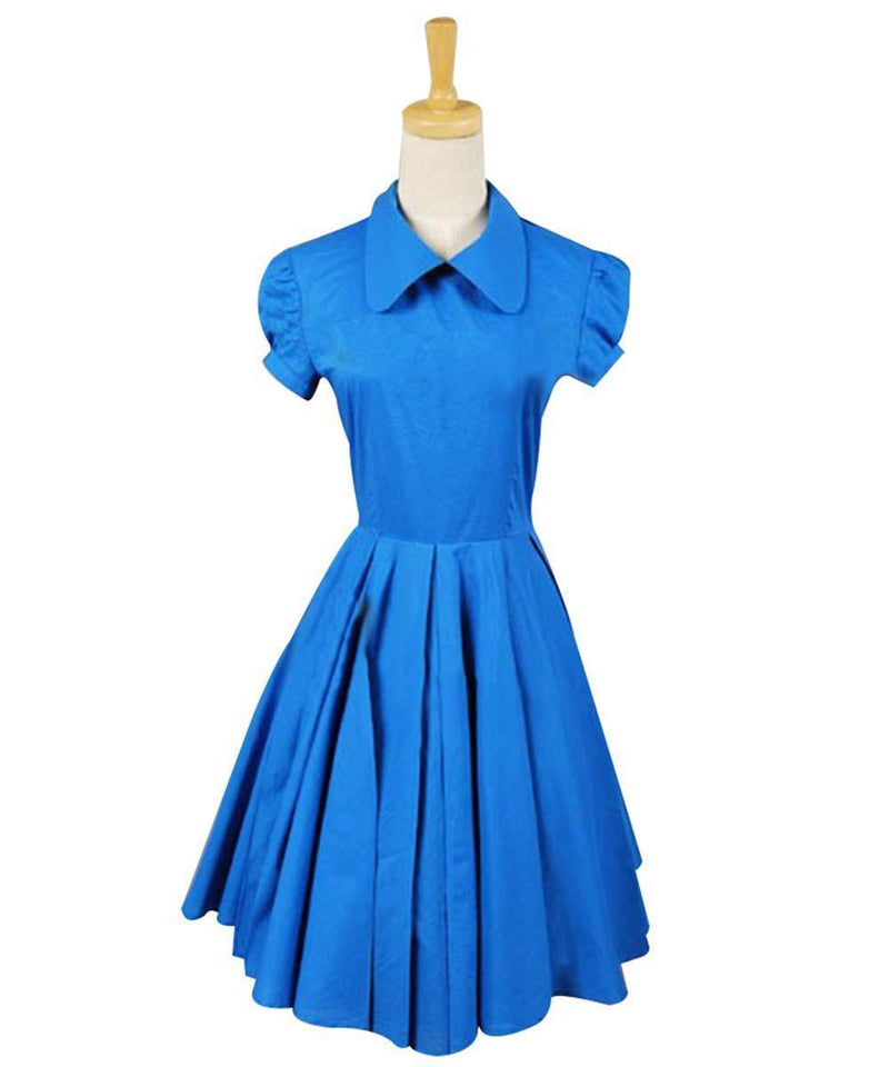 Alice In Wonderland Movie Blue Alice Dress Costume