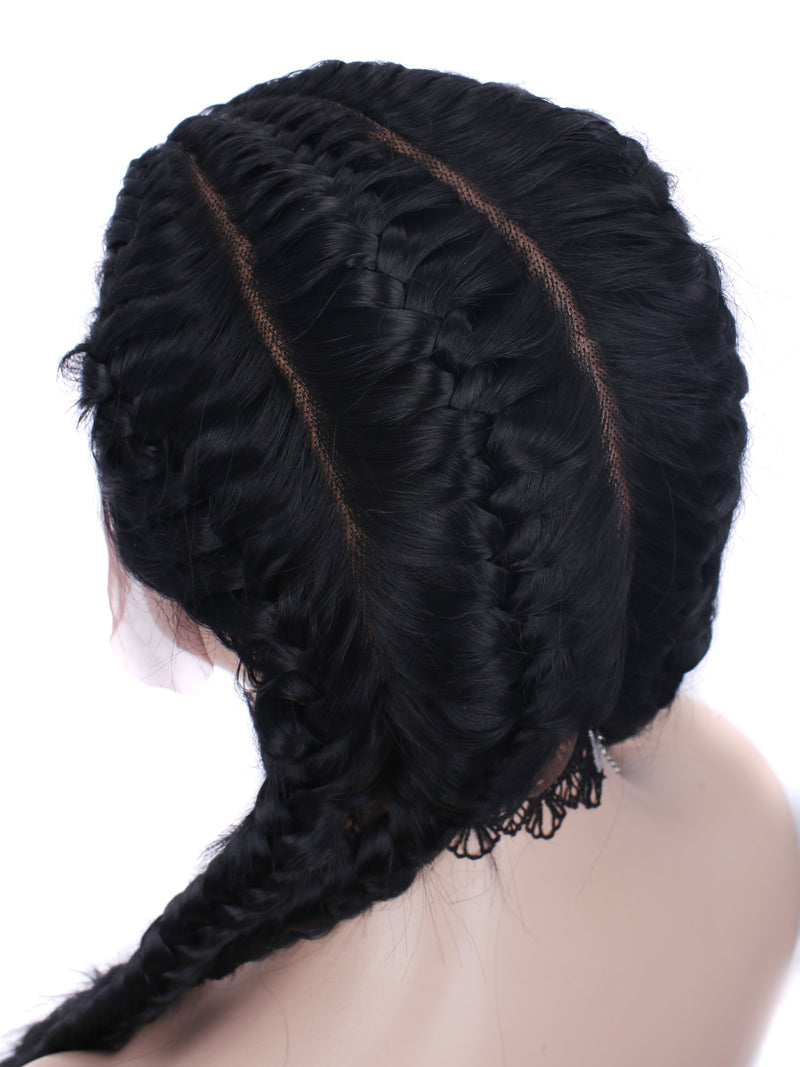 Premium Wig - Sexy Black Braided Wig
