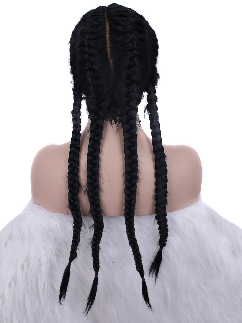 Premium Wig - Sexy Black Braided Wig