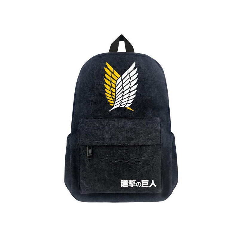 Japanese Anime Attack On Titan Canvas 17" Bag Backpack CSSO128