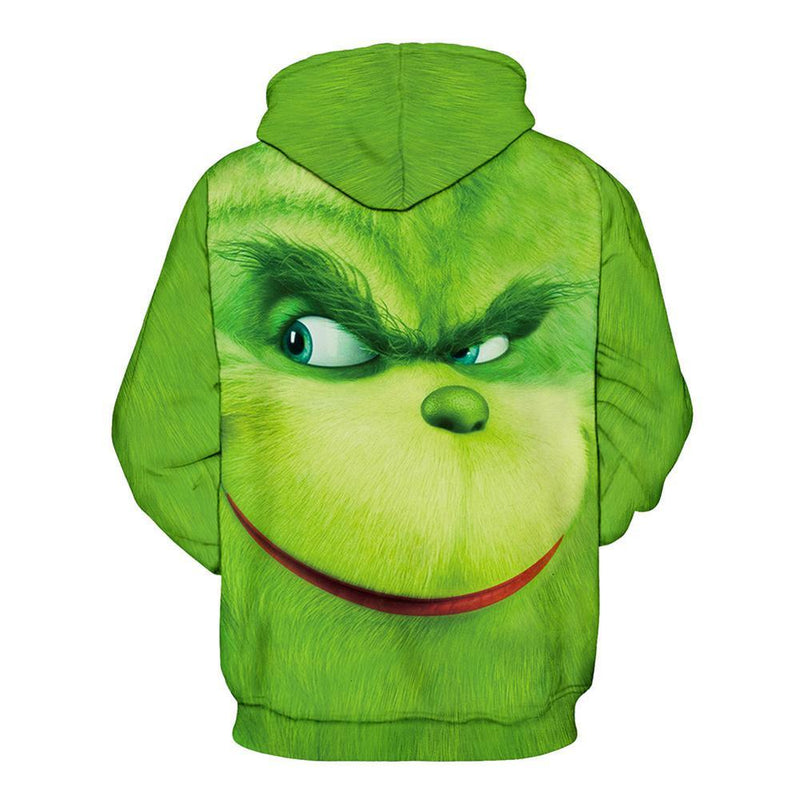 Grinch Hoodie - The Grinch Pullover Hooded Sweatshirt CSSG003