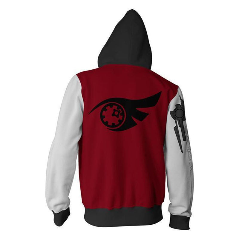 RWBY Anime Cosplay Costume Sweatshirt Zip Up Hoodie CSP003