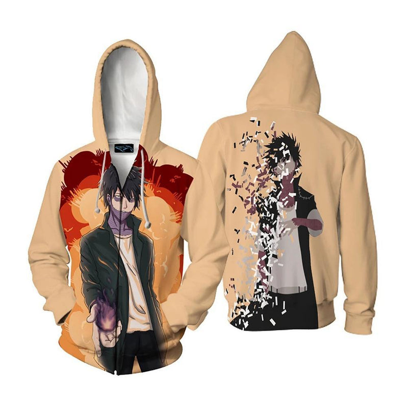 My Hero Academia Anime Cosplay Costume Sweatshirt Zip Up Hoodie CSP121