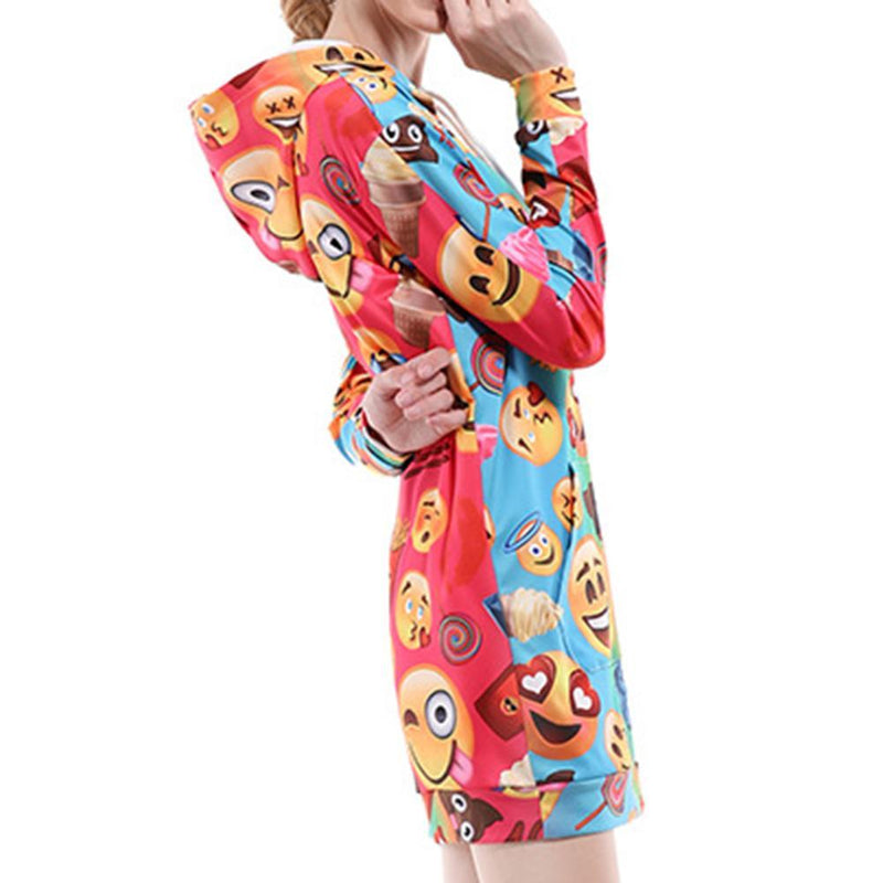 Emoji Hoodie Dress