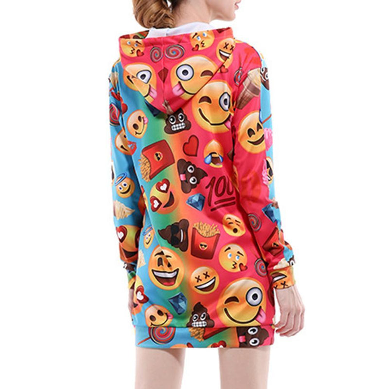 Emoji Hoodie Dress
