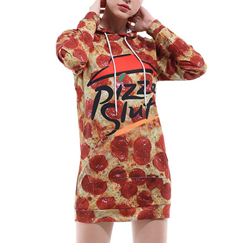 Pizza Hoodie Dress