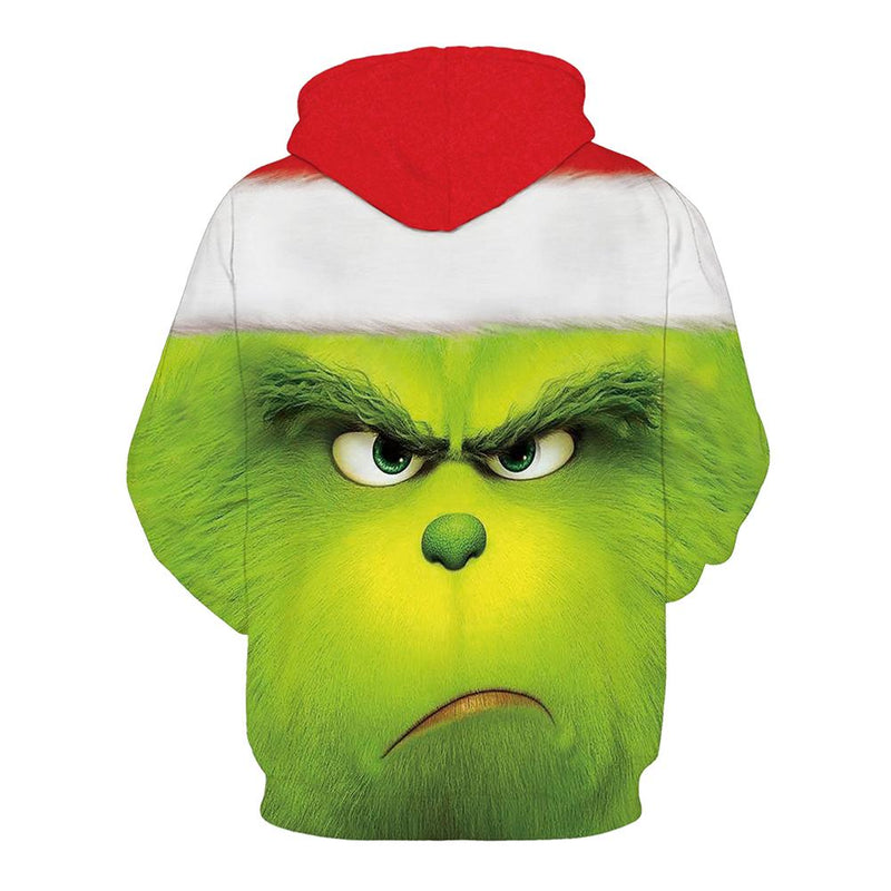 Grinch Hoodie - The Grinch Pullover Hooded Sweatshirt CSSG008