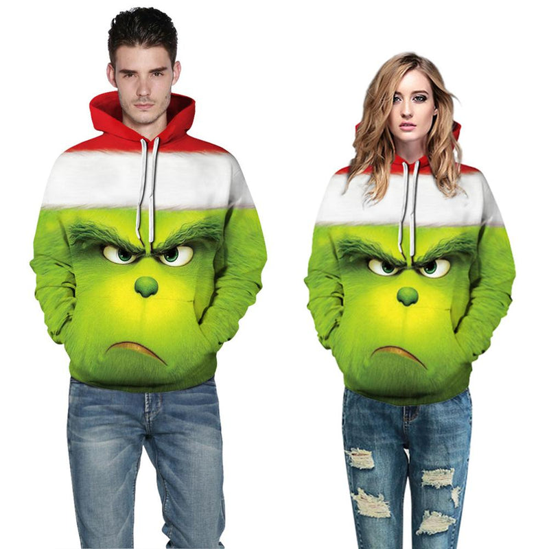 Grinch Hoodie - The Grinch Pullover Hooded Sweatshirt CSSG008