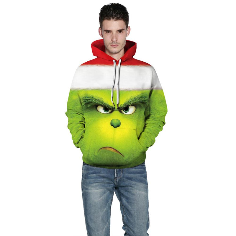 Grinch Hoodie - The Grinch Pullover Hooded Sweatshirt CSSG008