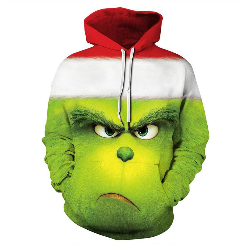 Grinch Hoodie - The Grinch Pullover Hooded Sweatshirt CSSG008