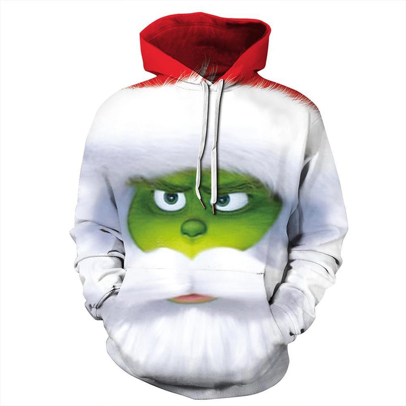 Grinch Hoodie - The Grinch Pullover Hooded Sweatshirt CSSG009