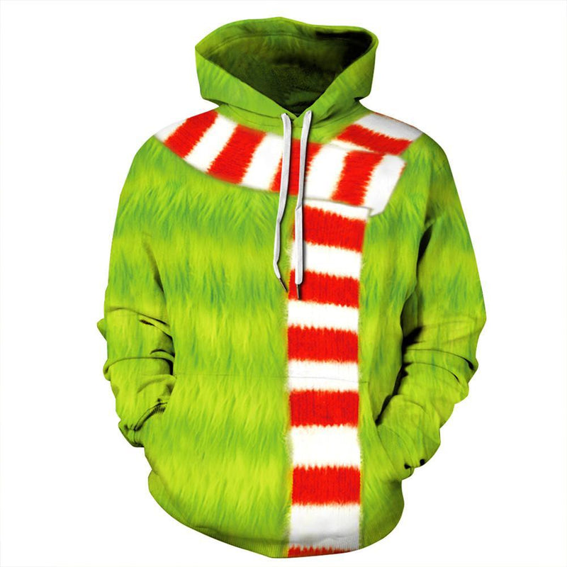 Grinch Hoodie - The Grinch Pullover Hooded Sweatshirt CSSG010