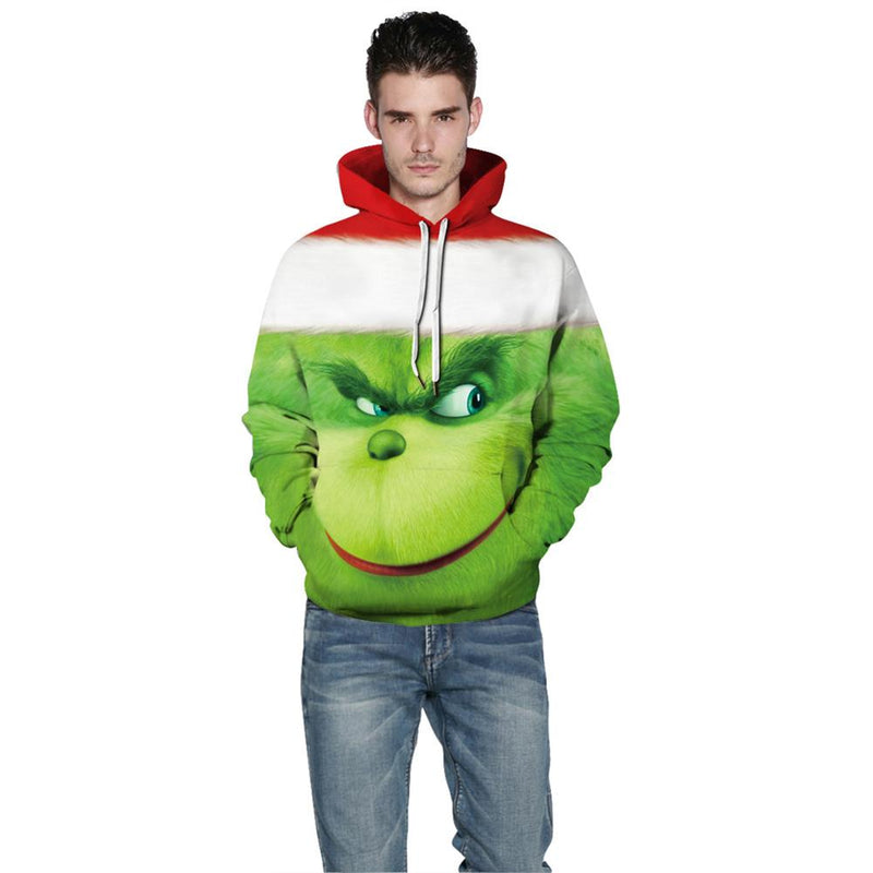 Grinch Hoodie - The Grinch Pullover Hooded Sweatshirt CSSG011