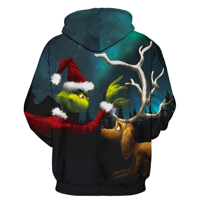 Grinch Hoodie - The Grinch Pullover Hooded Sweatshirt CSSG013