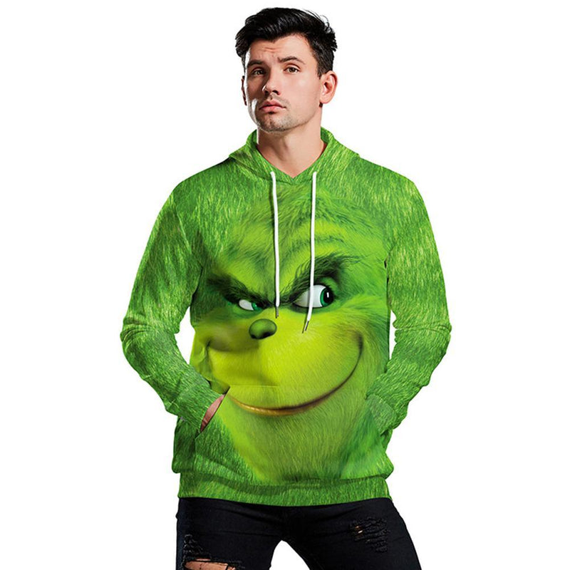 Grinch Hoodie - The Grinch Pullover Hooded Sweatshirt CSSG014