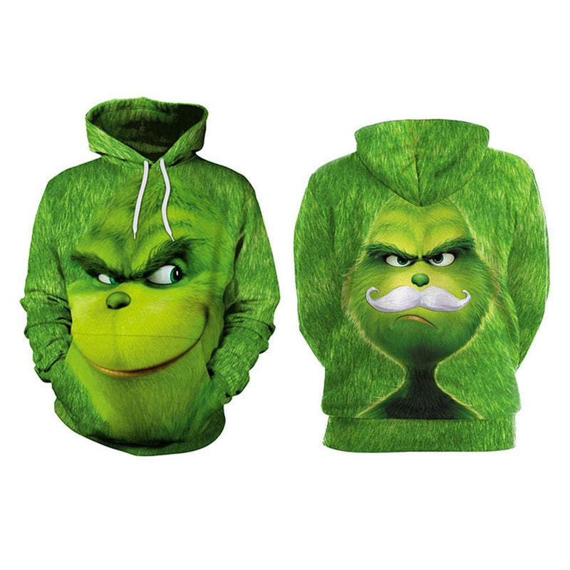 Grinch Hoodie - The Grinch Pullover Hooded Sweatshirt CSSG014