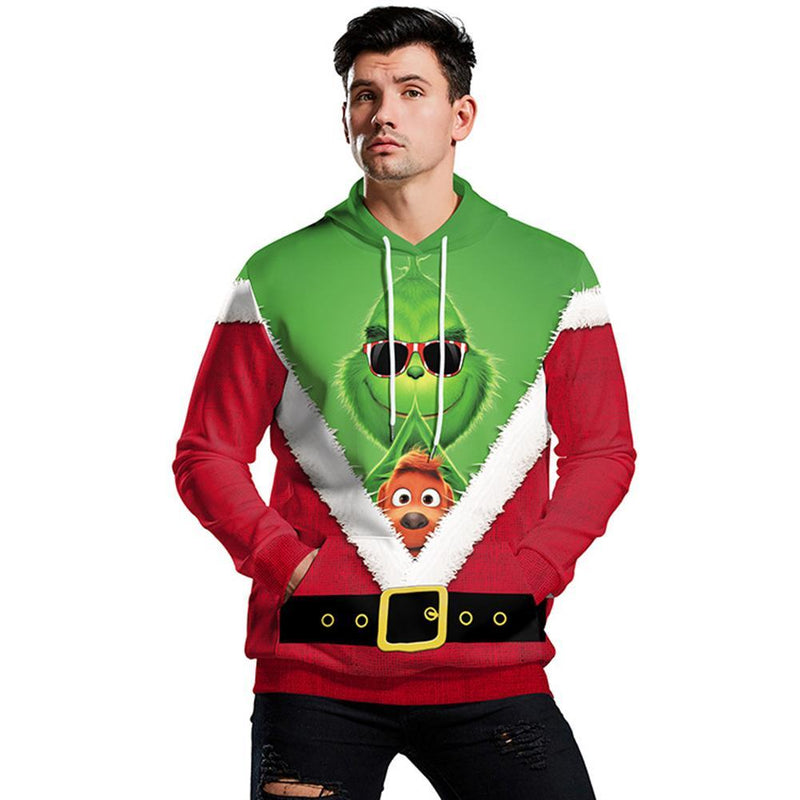 Grinch Hoodie - The Grinch Pullover Hooded Sweatshirt CSSG015